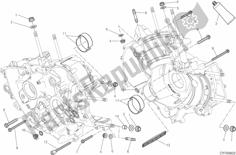 Wszystkie części do 10a - Para Pó? Korb Ducati Superbike 899 Panigale ABS 2015